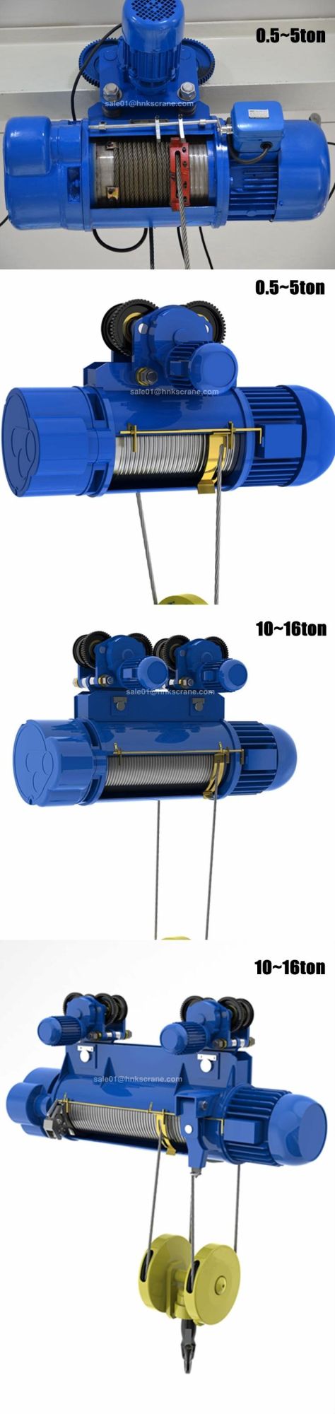 Single Speed Monorail Electric Wire Rope Hoist