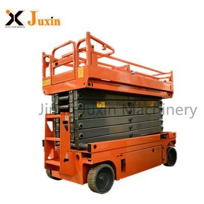 Electrical Drive Mobile Hydraulic Manlift Hydraulic Scissor Lift Battery Lifter Building Cleaning Lift