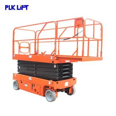 12m 10m Self Propelled Scissor Lift Electric Man Lift