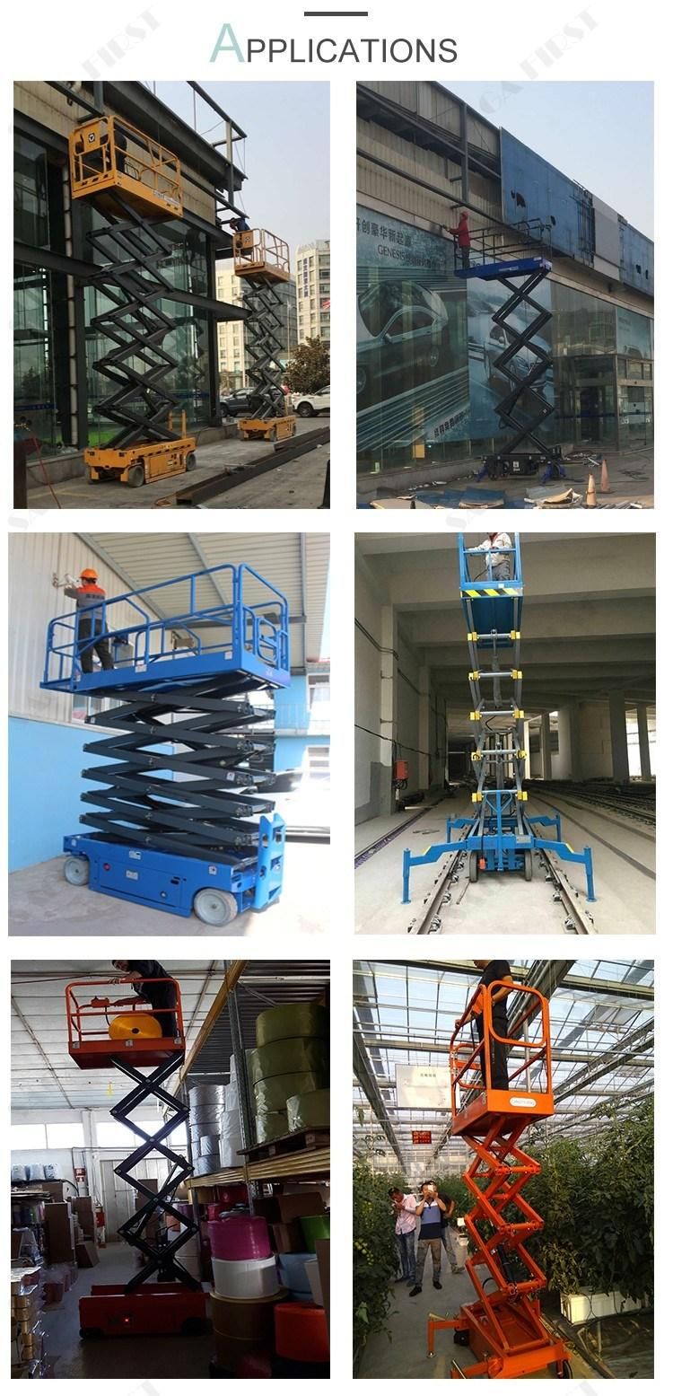 18m 2ton Ce Standard Mini Manual Electric Hydraulic Aerial Scissor Lift Platform