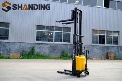 1 Ton 1.5 Ton Semi Electric Forklift Pallet Stacker