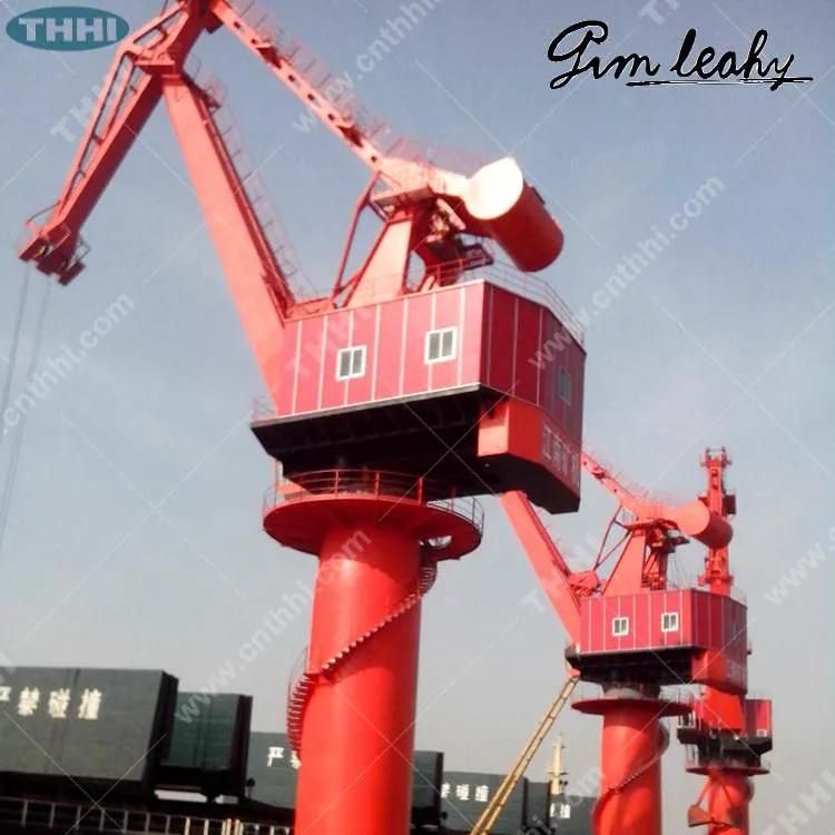 Seaport Four-Link Level Luffing Barge Floarting Crane