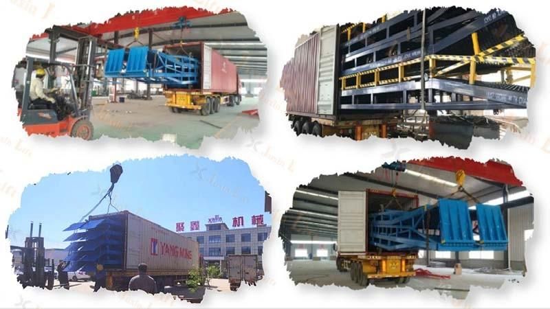 Portable Mobile Truck Loading Ramp Yard Ramp Hydraulic Container Dock Ramp for Truck Forklift