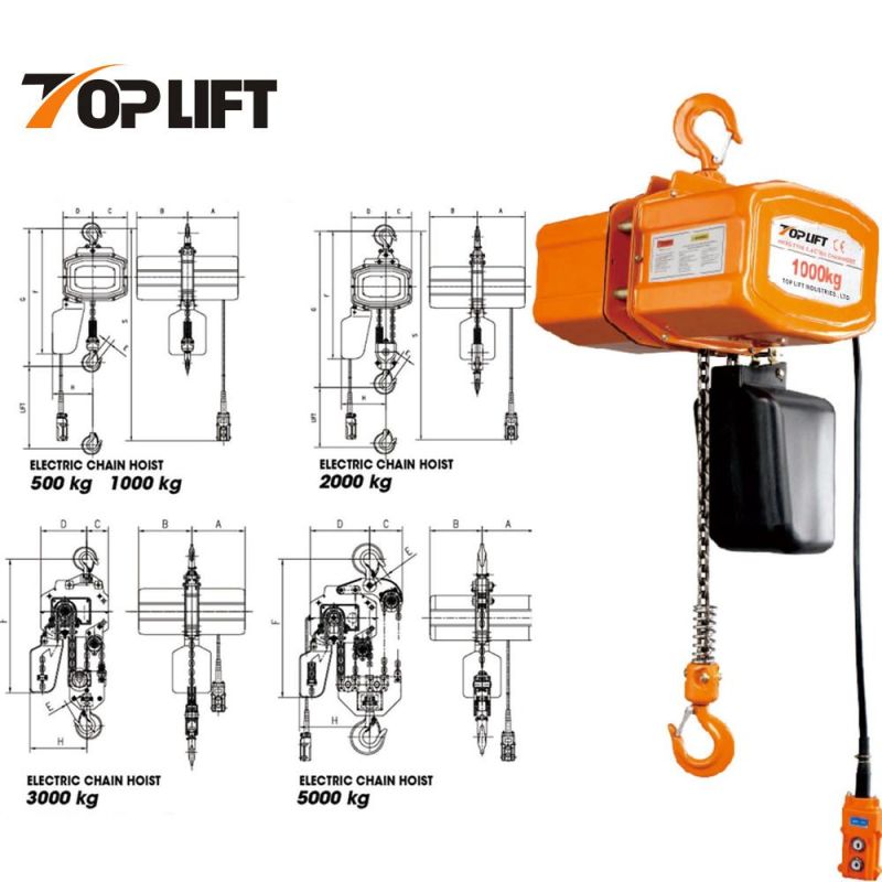 Double Speed Suspended Type Heavy Duty Three Phase Lifting Electric Chain Block