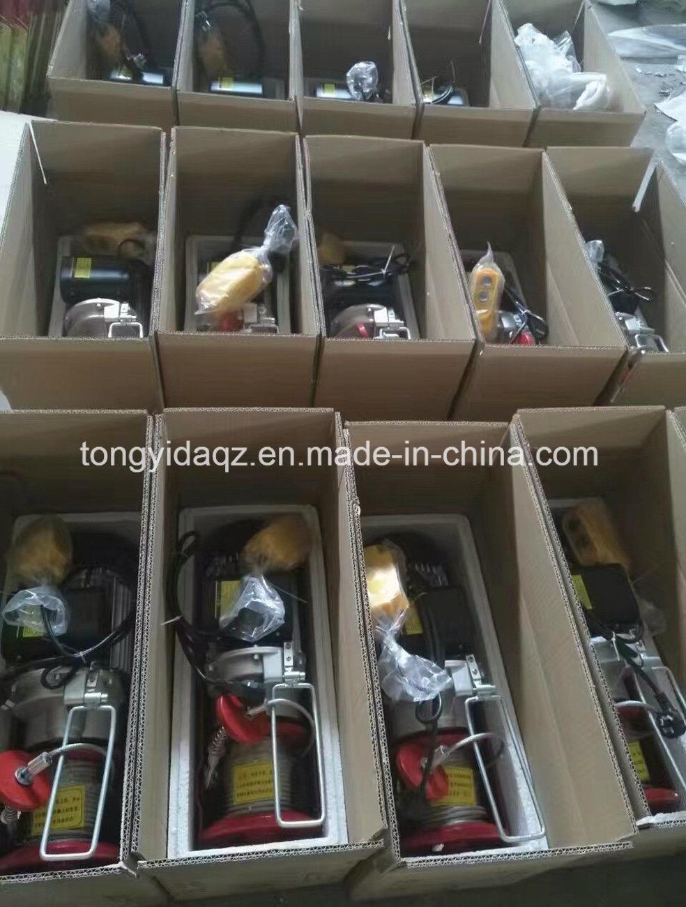 1000kg PA Mini Electric Hoist Electric Wire Rope Hoist