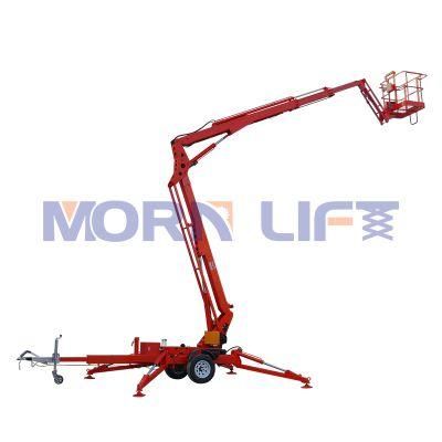 by Car or Truck Tow Trailer Cherry Picker Hydraulic Boom Lift