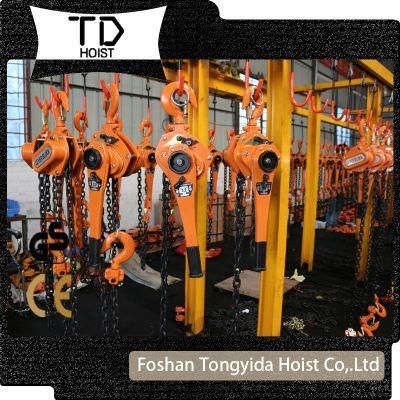 Manufacturing of 0.75ton 1.5meters Lever Lifting Hoist Lifting Block with G80 Load Chain