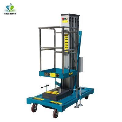 Single Mast Aluminum Equipment Battery Powered Machine with CE