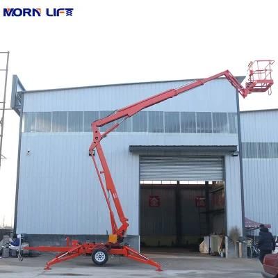 China 14m 10m 12m 16m Hydraulic Telescopic Towable Boom Lift for Sale