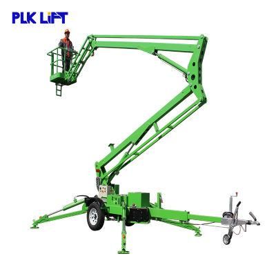 10m-20m 200kg Hydraulic Towable Trailer Boom Lift with CE