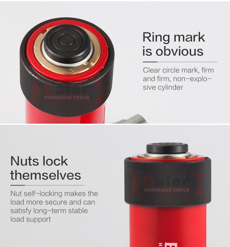 Single Acting Hollow Plunger Hydraulic Bottle Jack Hydraulic Jack with Self-Locking Function Cll