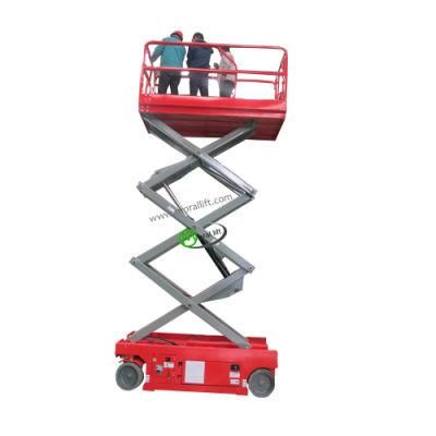 10 meters LED Light Maintain Battery Self Propelled Scissor Lift