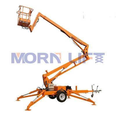 14m 20m Morn China Aerial Working Boom Lift Towable Lifts