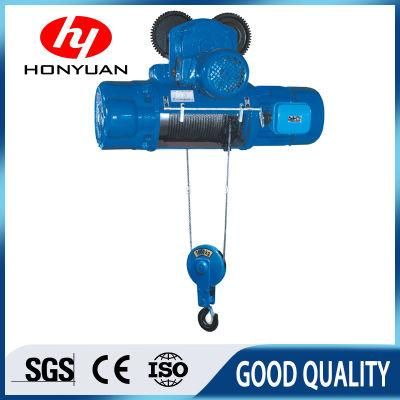 2 Ton 5 Ton 10 Ton CD1 MD Single Double Speed Winch Electric Wire Rope Hoist for Overhead Crane Lifting Goods