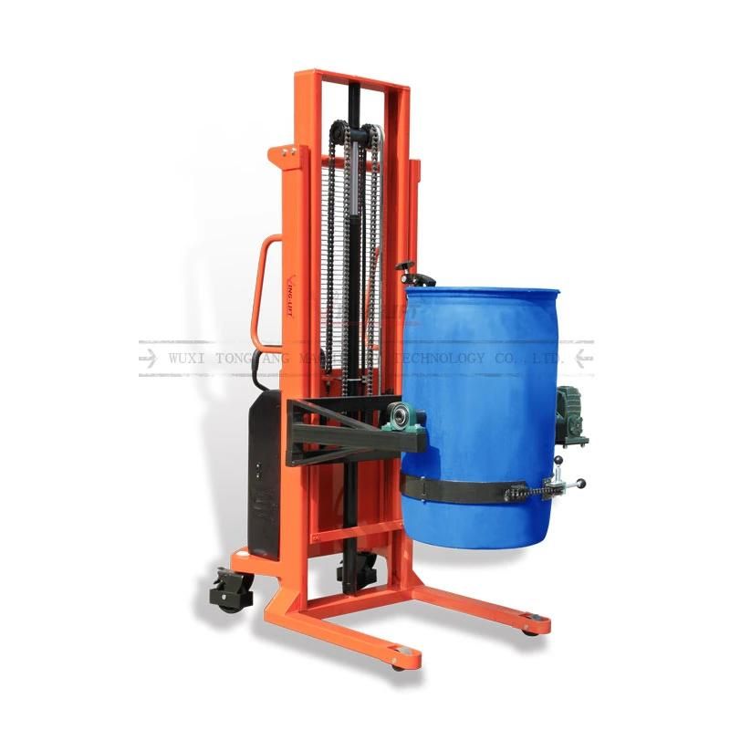 Loading Capacity 450kg Electric Lifting and Rotating Drum Rotator with Tow Stages