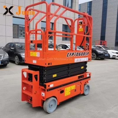 12m Height Self Propelled Scissor Lifter Mobile Vertical Man Lift Factory Price