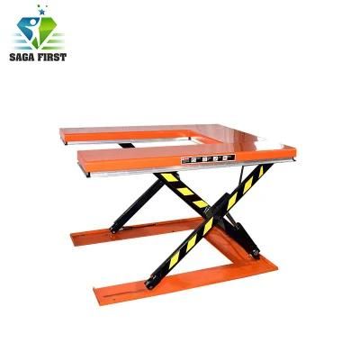 Workshop Electric Scissor Lift Platform U Shape Pallet Scissor Lift Table