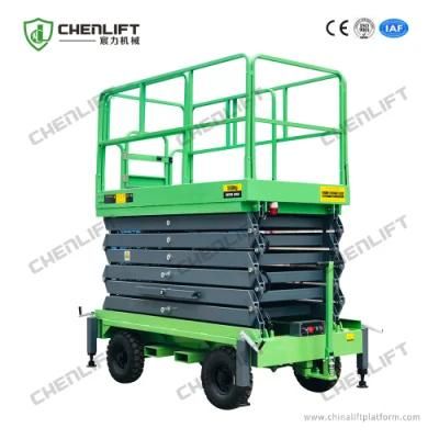 11 Meters Hydraulic Scissor Lift Table Movable Man Lifts