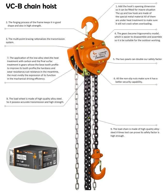 Hot Sale Manual Chain Hoist 3t 3m in China