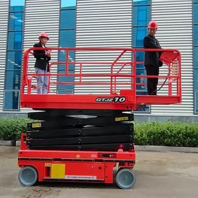 CE ISO Factory Supply Electric Scissor Lifts Self Moving Aerial Work Platform/ Mobile Hydraulic Lift for Rent