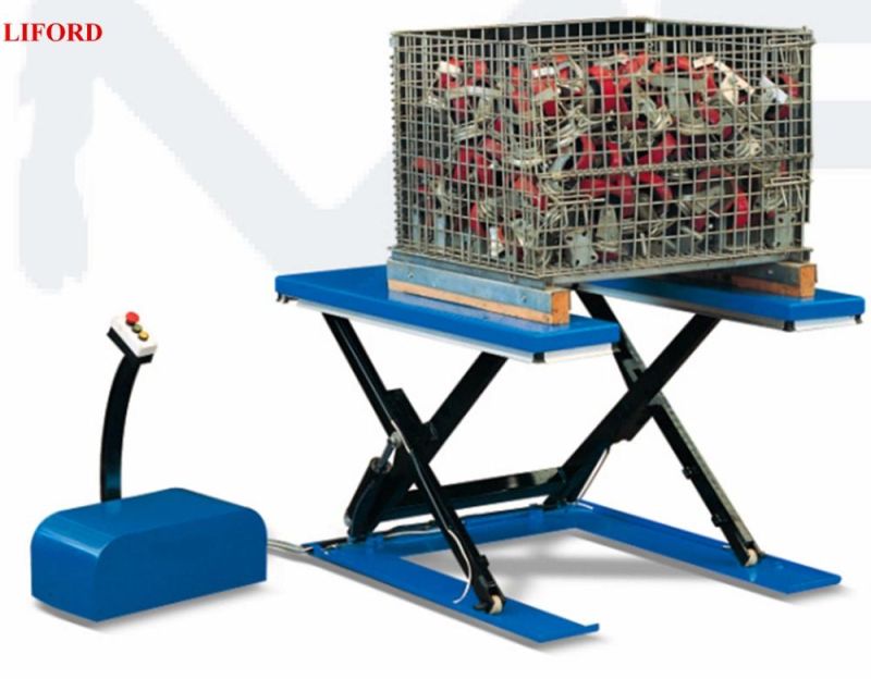 U Shape Stationary Platform Low-Type Electric Scissor Lift 1.5t