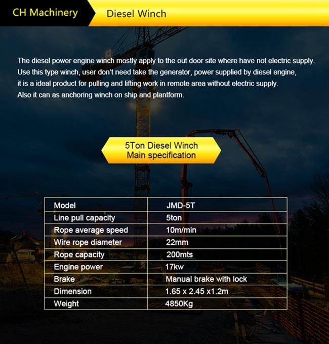 Diesel Mining Hoist for Small Scale Mine