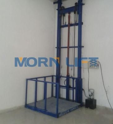 4 Post Lead Rail Cargo Elevator