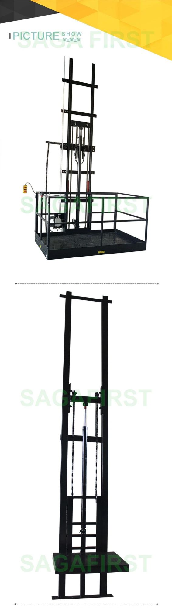 10ton Industrial Vertical Hydraulic Goods Lift Machine with Ce