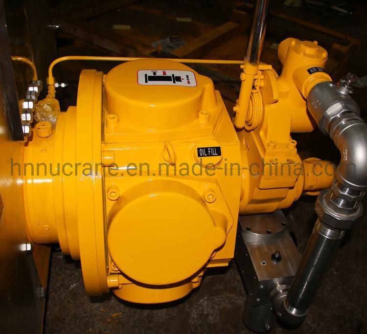 Pneumatic Umbilical Air and Electric Winch with Piston Motor, Automatic Brake