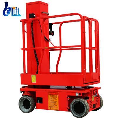 Electric Suspended Platforms Vertical Mast Lift Small Personal Lifter