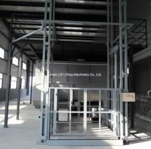 China Factory Hydraulic Mezzanine Lead Rail Goods Lift Design