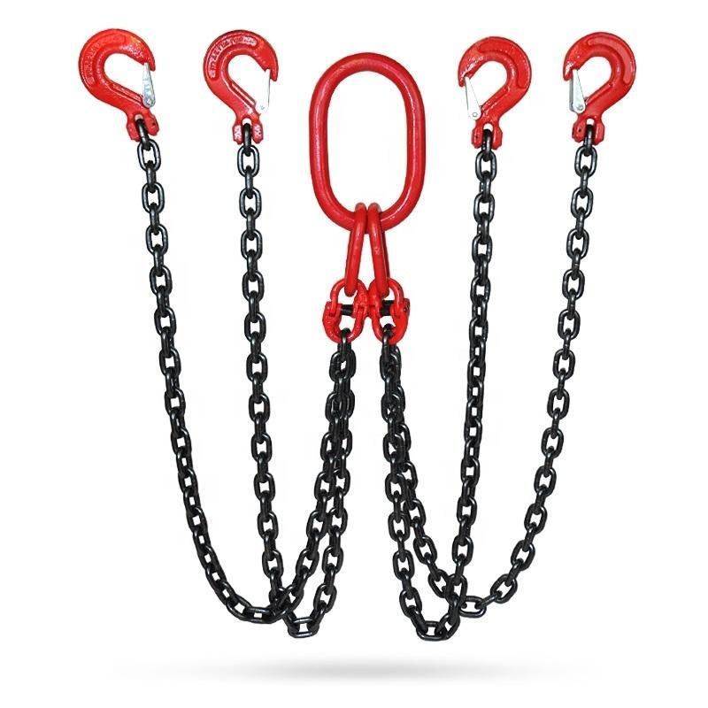 China Manufacture G80 Welded Steel Three Legs Lifting Chain Sling