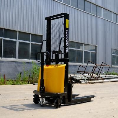 China Brand Shanding 2ton Electric Stacker Pallet Forklift Price Counterbalanced Weight Mini Trucks Stacker