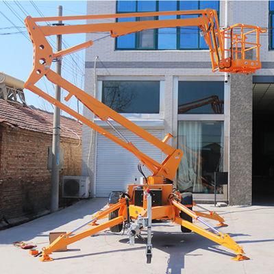 10m 12m 14m 16m Small Towable Articulated Boom Lift for Sale