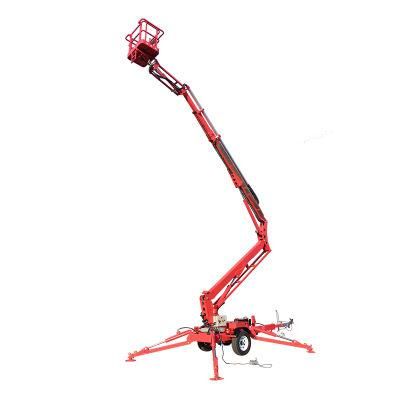 10-20m Trailer Telescopic Articulated Cherry Picker Hydraulic Boom Lift