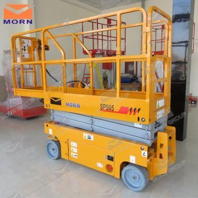 10m Battery Power Morn CE Mobile Self Propelled Scissor Lift