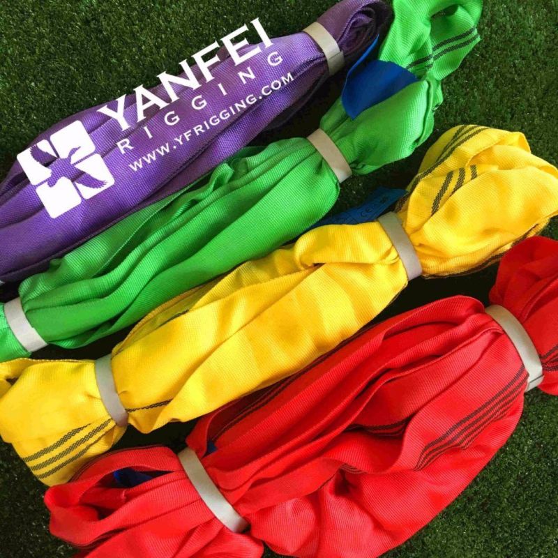 2ton Green Polyester Endless Round Sling