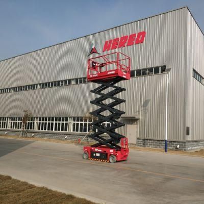 14m Factory Sale Self Propelled Load Cheap Lightweight Auto Scissor Lift