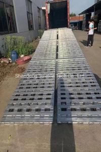 Autoamtic Dock Ramp Forklift Loading Mobile Manual Dock Leveler Operation Hold Down Assembly Hydraulic Forklift Yard Ramp