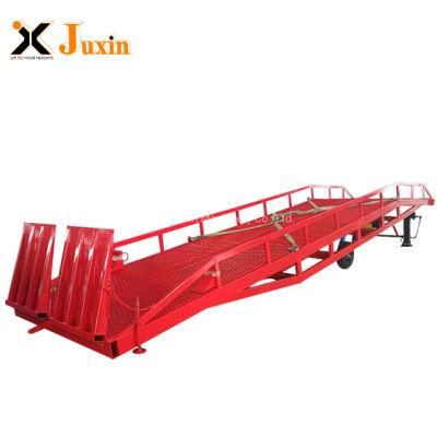 CE-Approved 10ton Hydraulic Mobile Loading Dock Container Ramp