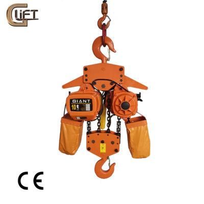 Heavy Duty Electric Chain Hoist with Hook Giant Lift Chain Block China Manufactory380V-220V (HHBD-I-10)