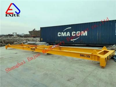 Non Standard 20feet 40feet Semi Automatic Manual I Type Container Lifting Beam Spreader for Forklift