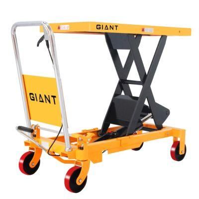 Giant Lift 0.8tons 800kgs 1760lbs Good Quality Manual Hydraulic Single Scissor Lift Table (SP800)