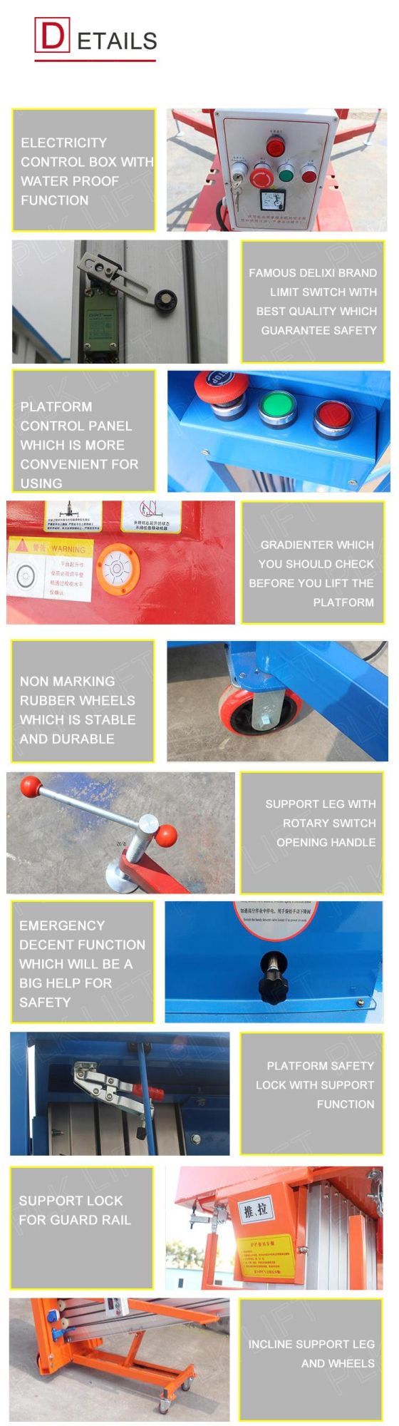High Cost Effective Aluminum Aerial Work Platform with Ce