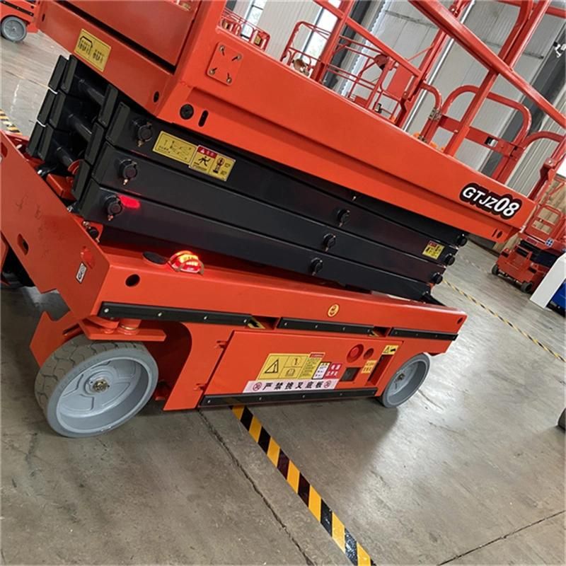 X Type Electric Scissor Lift Hydraulic Aerial Working CE Fully Mobile Scaffold for Construction