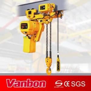 3 Ton Low Headroom Type Electric Chain Hoist (WBH-03002DL)