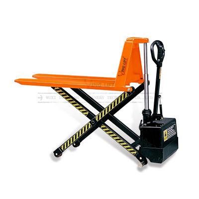 Loading Capacity 1500kg Battery Operated High Lift Scissor Pallet Truck for Loading and Unloading
