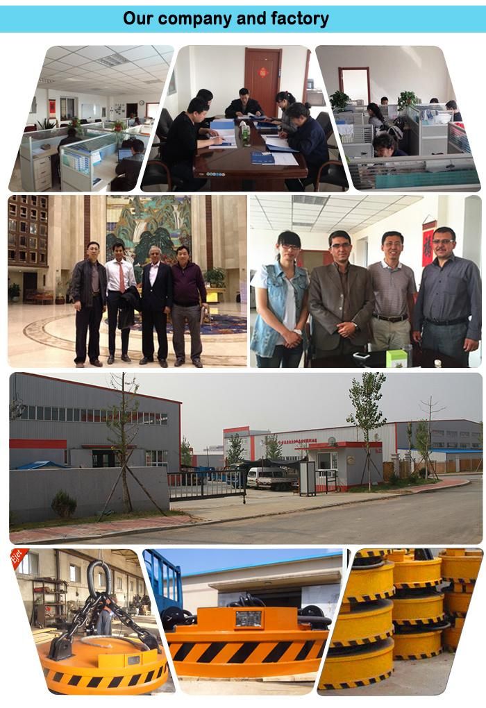 China Factory  Circular Lifting Electro Magnet Scrap Iron