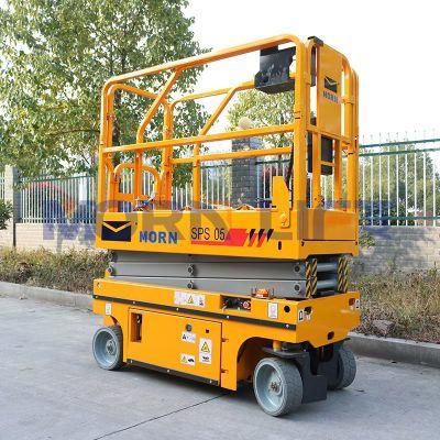 Hydraulic Battery Power Morn CE Warehouse Electric Man Scissor Lift