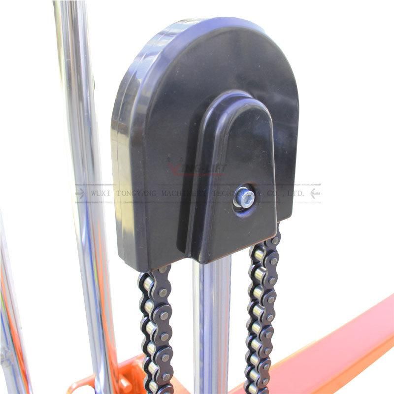 China Factory Price 400kg Hydraulic Hand Roller Paper Stacker